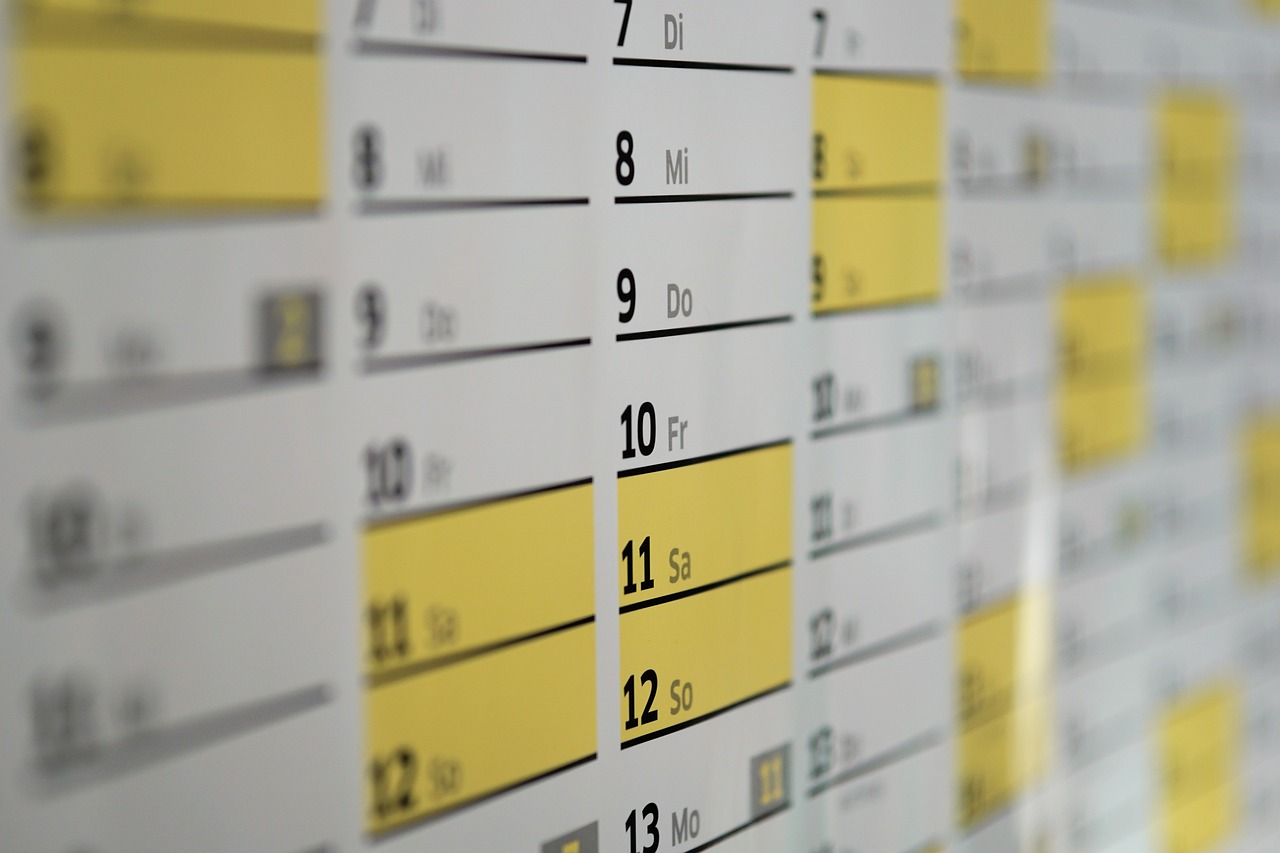 Calendrier des permanences du Service 